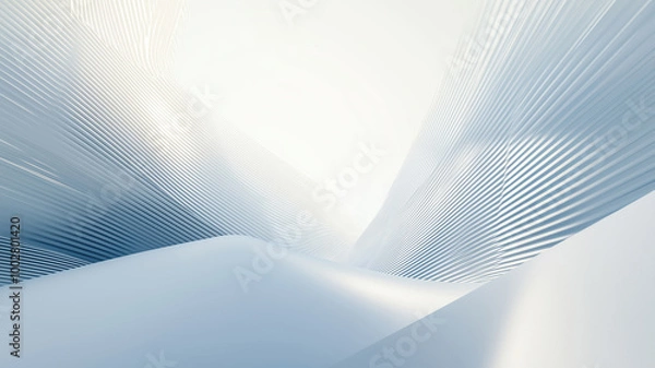 Fototapeta Simple business Background for Your Design Project with Light colors 3D Shapes and Lines
