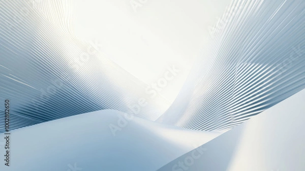 Fototapeta Simple business Background for Your Design Project with Light colors 3D Shapes and Lines