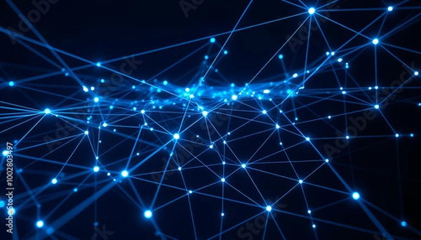 Fototapeta Neon Tech Web