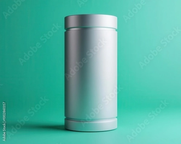 Fototapeta Buckling of a thin-walled cylinder under axial load, mechanics of solids, cylindrical buckling concept