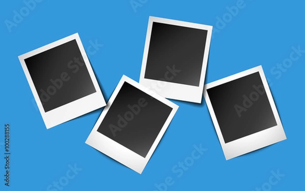 Obraz Four Photo Frames with shadows