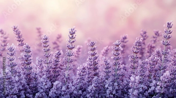 Obraz Flat muted soft lavender background with a light, soothing tone 