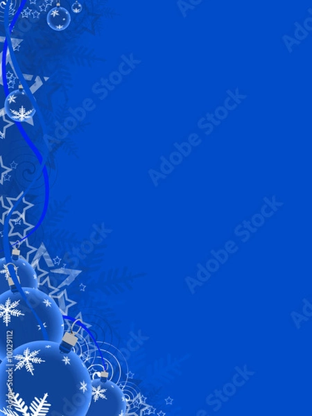 Obraz Christmas Ball on red background