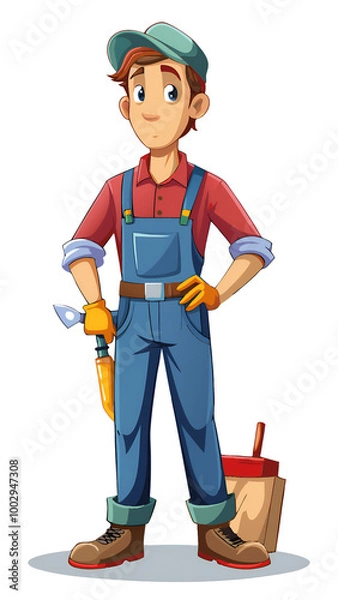 Fototapeta mechanic with tools