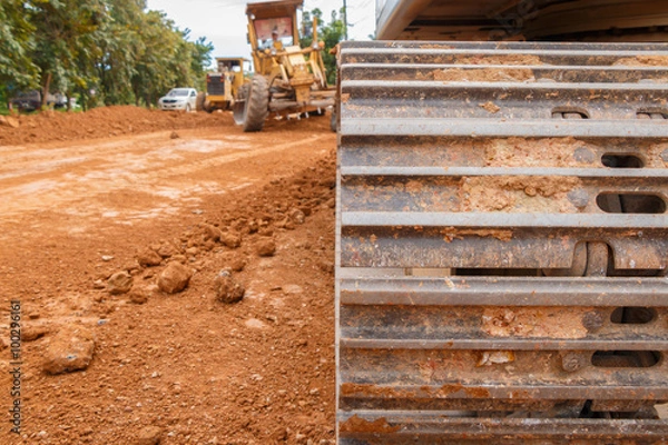 Obraz Road construction site