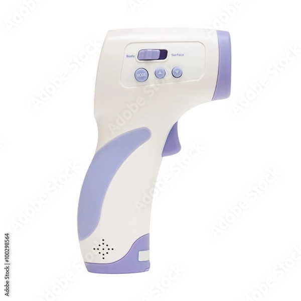 Obraz Infrared thermometer, isolated on white