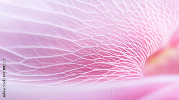 Fototapeta Delicate pink lotus stem pattern showcasing intricate textures and beauty