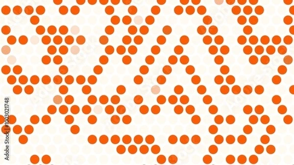 Fototapeta Abstract wallpaper with orange beige circles