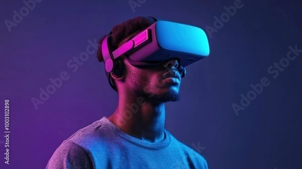 Fototapeta future skills in vr virtual vision