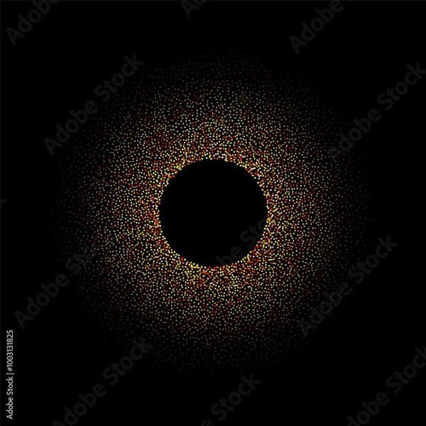 Obraz Red and Yellow glitter texture background. vector illustration. Eps 10