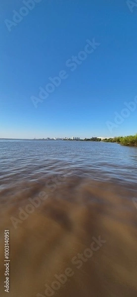 Obraz Região central de Porto Alegre, Brasil, vista do Parque do Pontal.