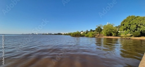 Obraz Região central de Porto Alegre, Brasil, vista do Parque do Pontal.