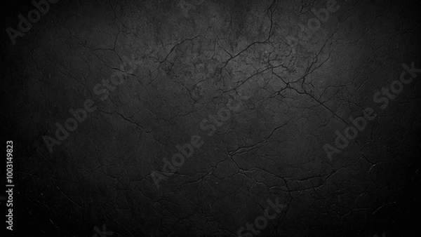 Obraz Black grunge texture cracked background