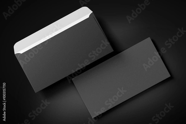 Fototapeta 3D illustration. Envelope, A5 format isolated