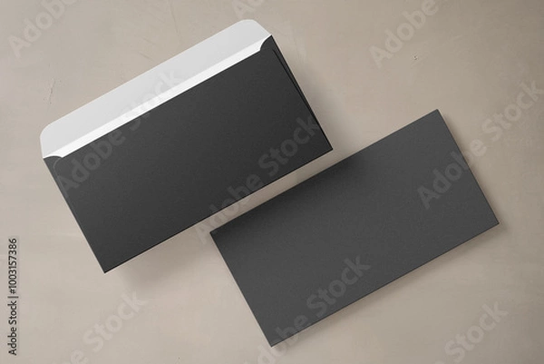 Fototapeta 3D illustration. Envelope, A5 format isolated
