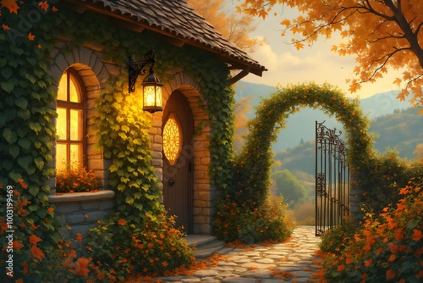 Obraz old stone house