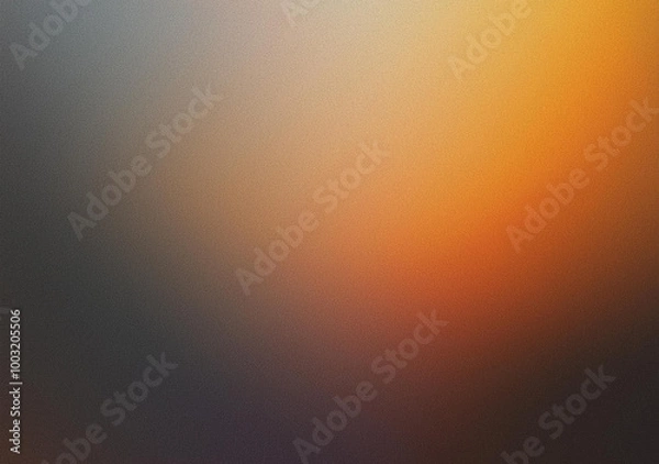 Fototapeta gradient background gray brown golden yellow glowing light dark, grainy texture effect, banner poster backdrop design
