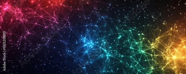 Obraz The background has a triangle shape pattern with an abstract geometric background