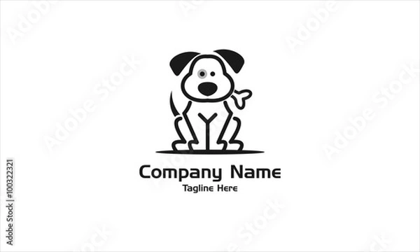 Fototapeta Dog Logo Vector