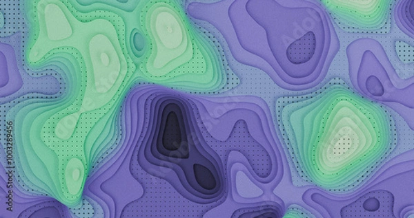 Obraz Layered Topography abstract pattern with waves