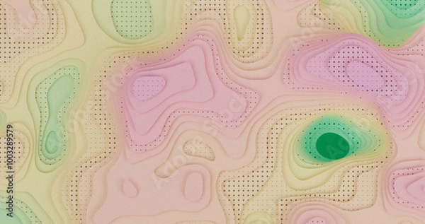 Obraz Layered Topography abstract pattern with waves