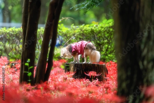 Fototapeta 満開の曼殊沙華の絨毯
