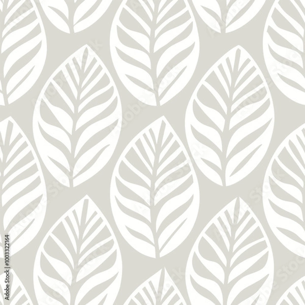 Fototapeta seamless pattern with leaves