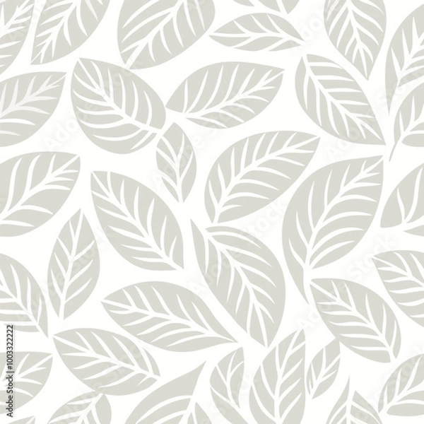 Fototapeta seamless pattern with leaves