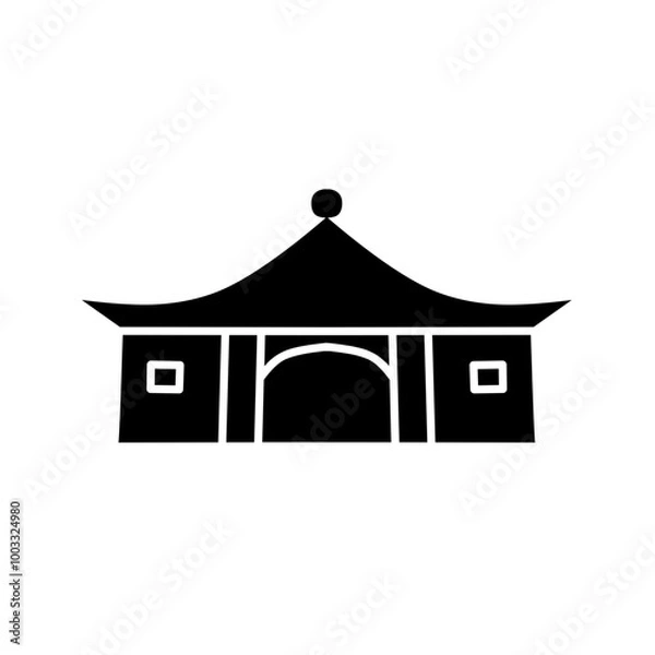 Fototapeta pagoda icon