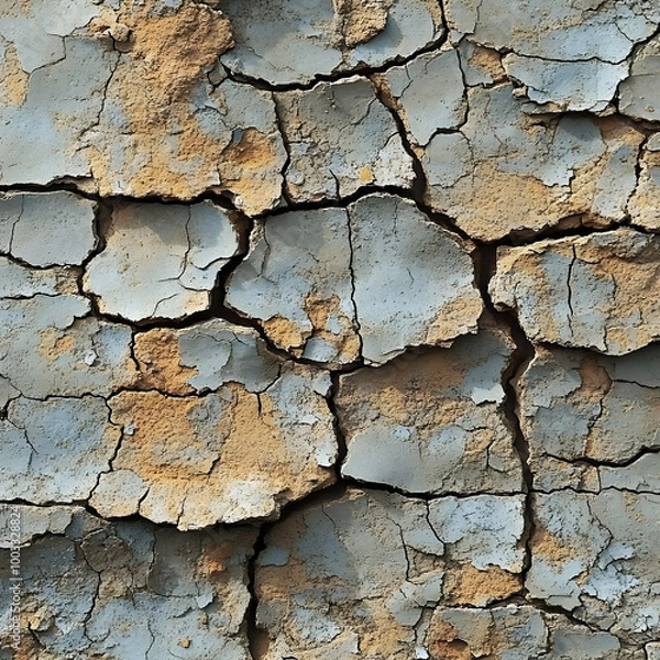Fototapeta Cracked Dry Earth Texture Background