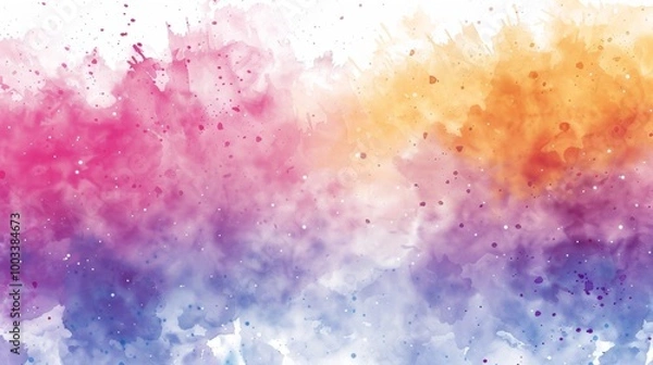 Fototapeta Vibrant Watercolor Splash Abstract Background with Dynamic Fluid Patterns and Gradients