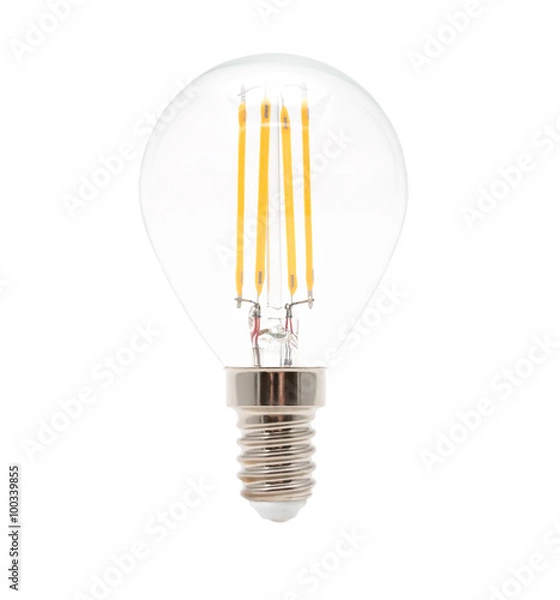 Obraz Isolated on white LED lamp