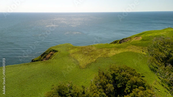 Obraz 北海道　尻羽岬　空撮
