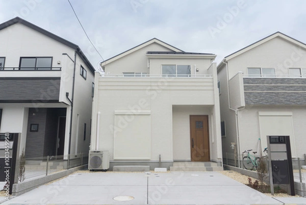 Obraz 隣り合う新築住宅　一戸建て