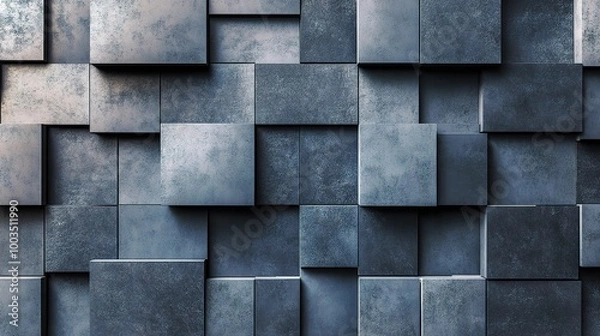 Obraz Abstract Gray Square Pattern for Modern Design