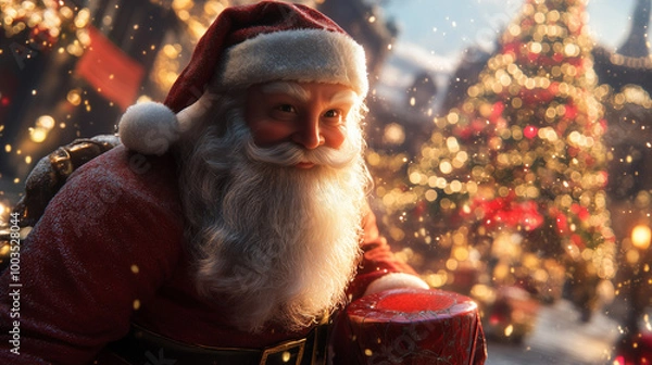 Obraz santa claus in the city