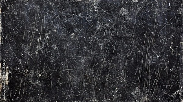 Obraz Textured Black Surface with Scratches and Scuffs