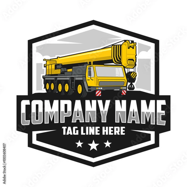 Obraz Mobile Cranes, Illustration Logo Vector