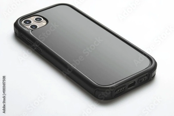 Obraz Smartphone case mockup isolated created with Generative AI