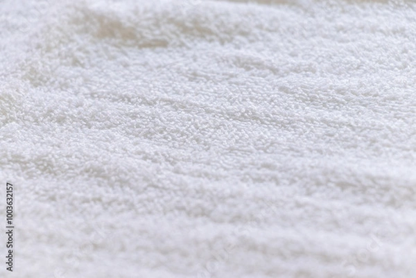 Fototapeta 白いタオルの表面