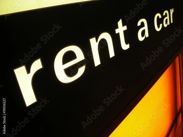 Obraz rent a car