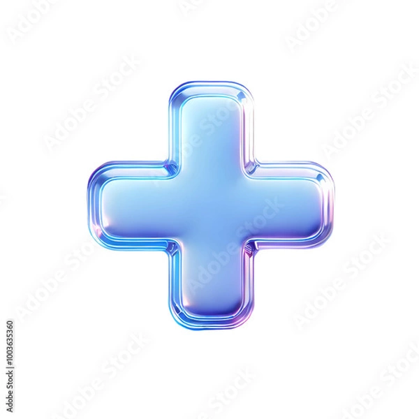 Fototapeta 3D plus symbol