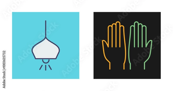 Fototapeta Overhead Light Vector Icon