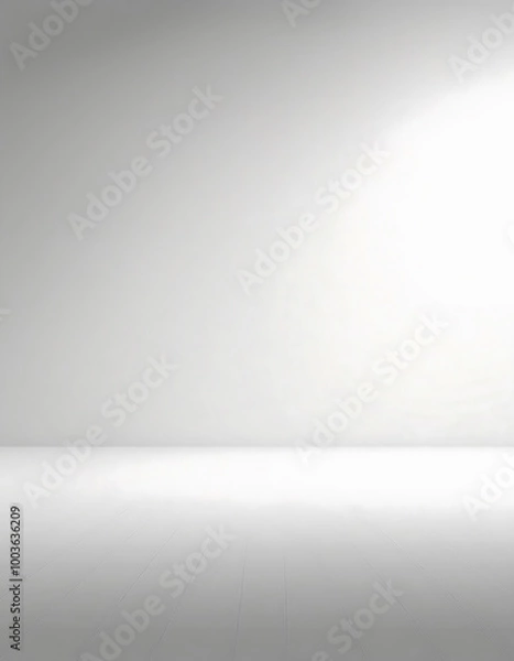Fototapeta simple white background with floor