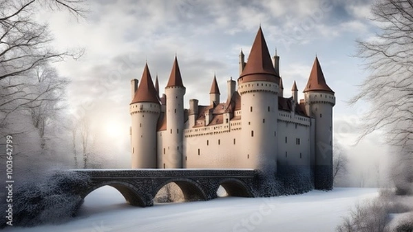 Obraz castles with winter