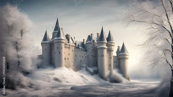 Obraz castles with winter