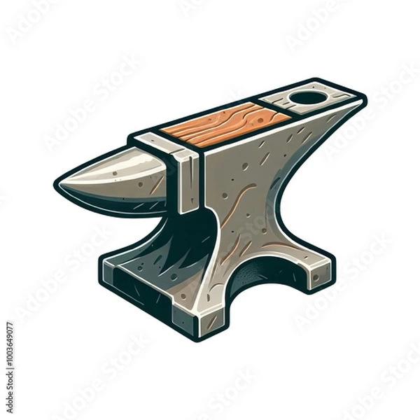Obraz Anvil isolated on transparent background