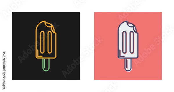 Fototapeta Popsicle Vector Icon