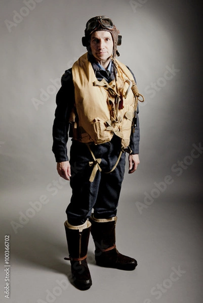 Fototapeta WW2 RAF Pilot / Bomber Crew