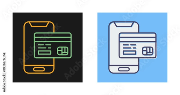 Fototapeta Mobile Payment Vector Icon